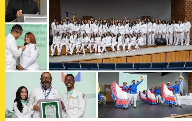 UCNE celebra entrega placas a nuevos internos de Medicina