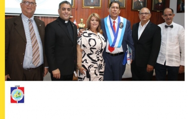 Juramentan vicerrector UCNE miembro de honor Instituto Duartiano